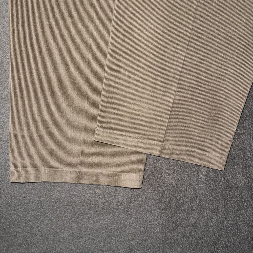 Haggar Corduroy Pants Mens 40x31 (Tag 42) Tan Expandable Waist WPL 386 - Picture 7 of 12